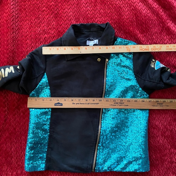 D-Signed Disney Descendants 3 Faux Suede Moto Jacket, Girls size M( 10/12) - Picture 10 of 14